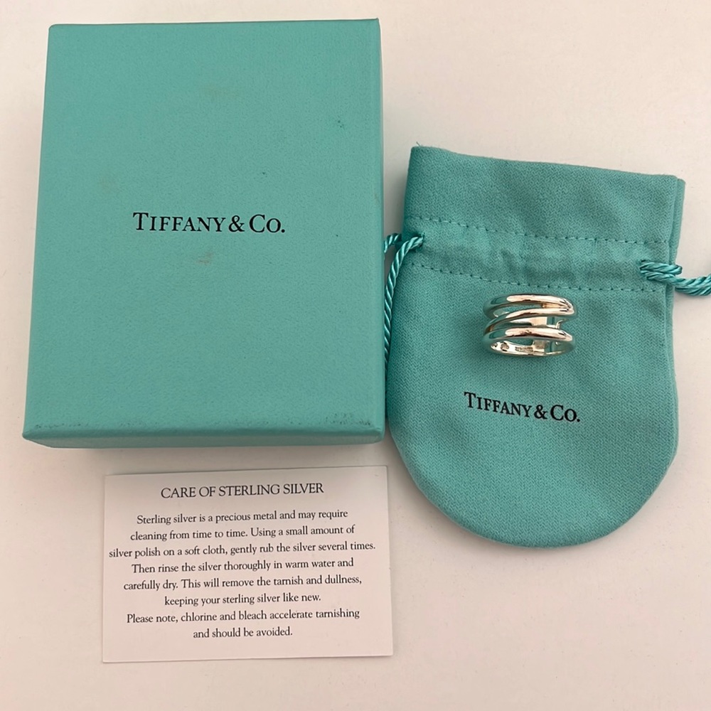 Vintage Elsa Peretti wave ring 3 row